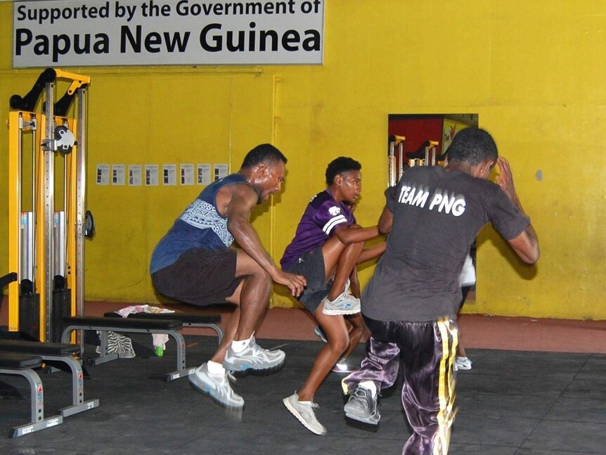 PNG athletes train at the high performance centre in Port Moresby