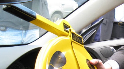 A steering wheel clamp, introduced in Tasmania in December 2009