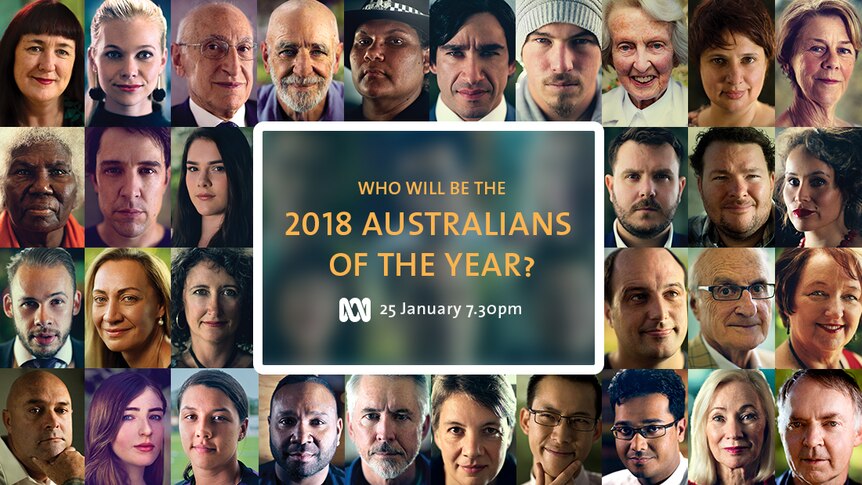 A composite image of all of the nominees for the Australian of the Year Awards