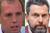 Federal Minister Peter Dutton (on left) and Gerard Baden-Clay