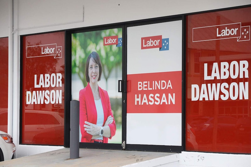 The election campaign office of Labor's candidate for the seat of Dawson