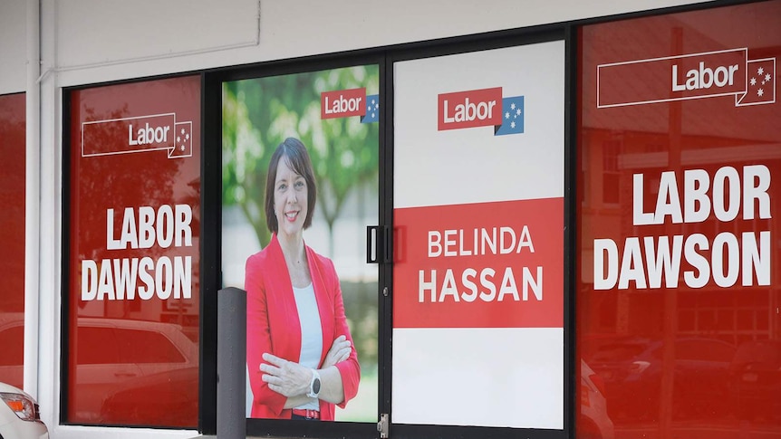 The election campaign office of Labor's candidate for the seat of Dawson