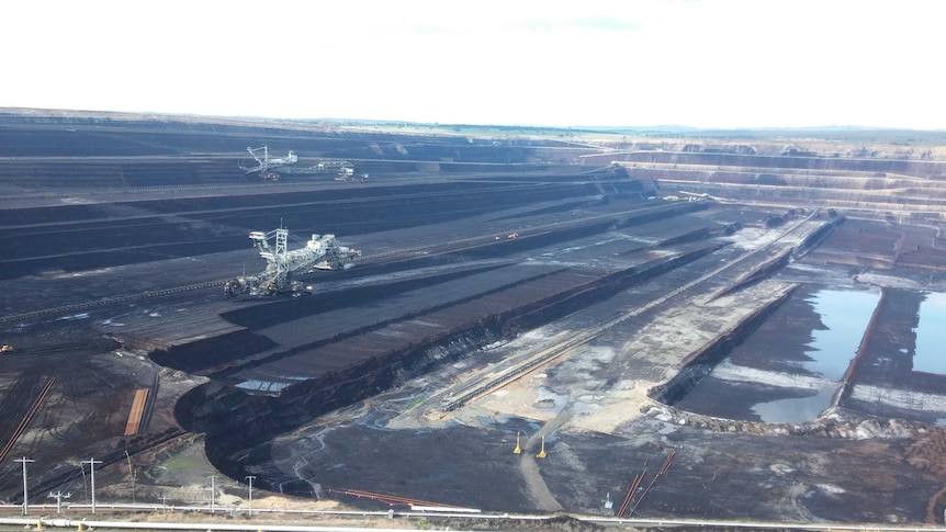 The Loy Yang brown coal mine in Victoria's Latrobe Valley.