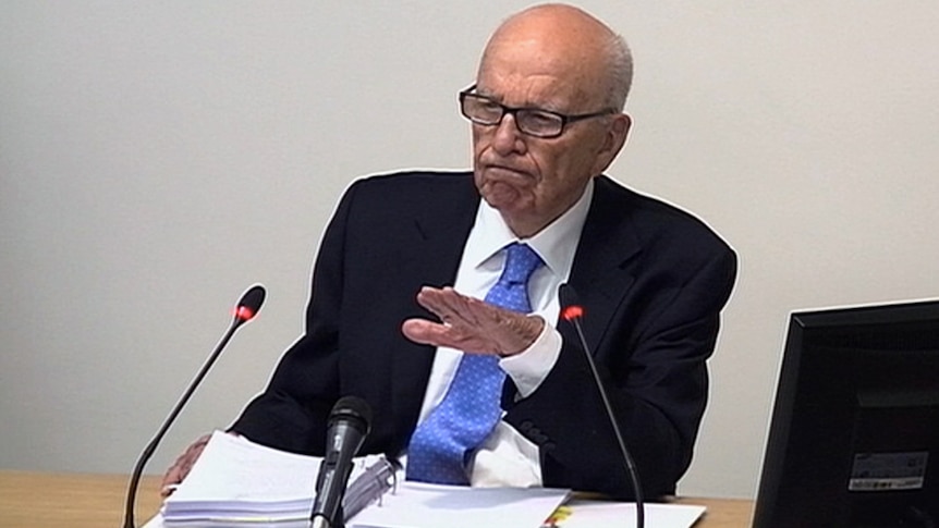 Rupert Murdoch at the Leveson Inquiry