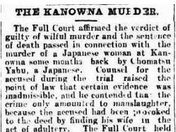 Image of a news report of the murders from the Western Mail in 1903.