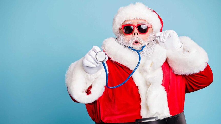 Santa with a stethoscope