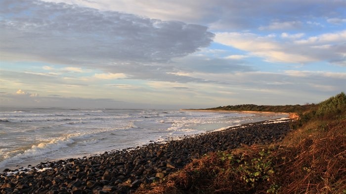 a rocky beach in northern NSW