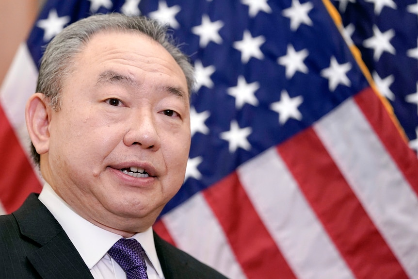新任台湾驻美代表俞大㵢本是第一次与美国众议院议长迈克·约翰逊会晤。