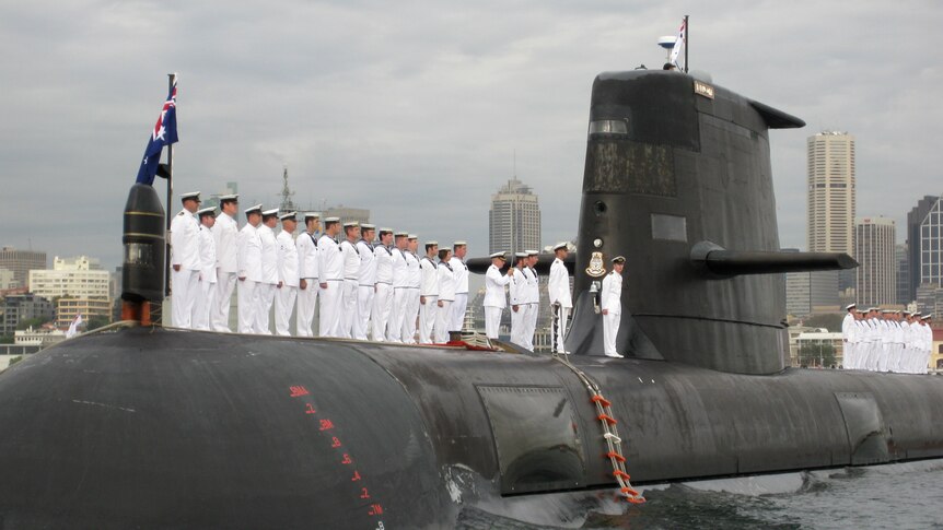 Springing a leak ... Collins Class submarine HMAS Farncomb