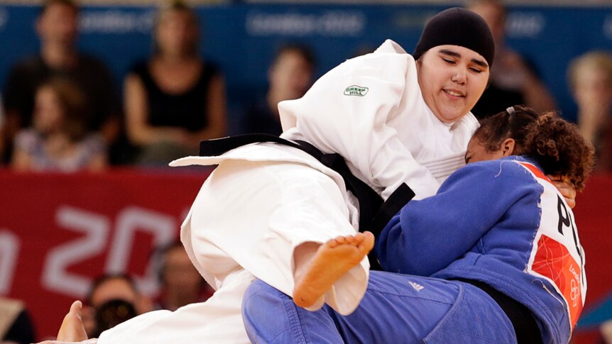Saudi judokai Wojdan Shaherkani