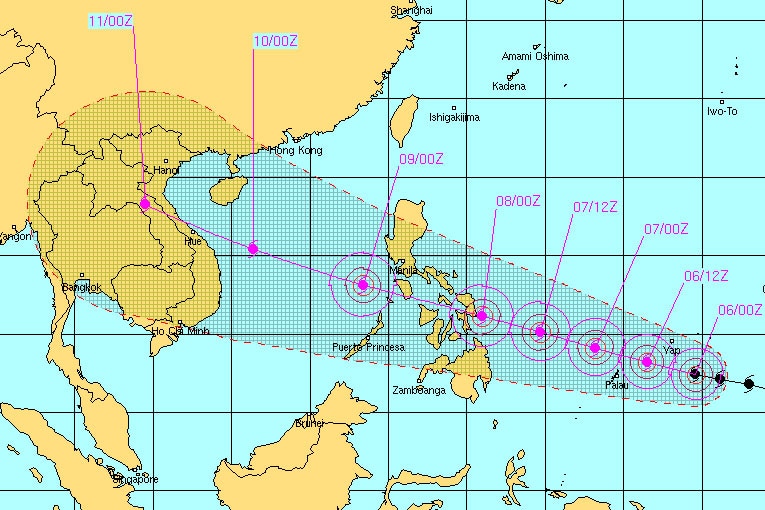 Typhoon Haiyan Timeline tracks deadly storm from Palau to Philippines
