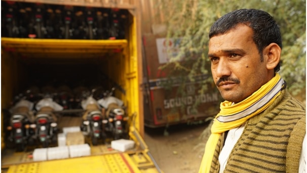 Truck driver Brijesh Yadav