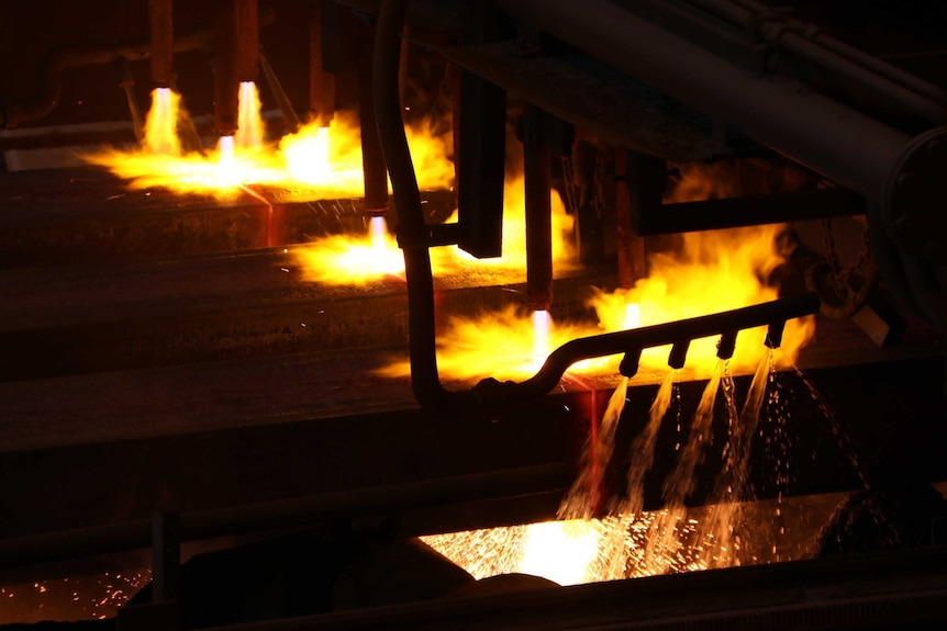 Inside Arrium's Whyalla steelworks, October 2015