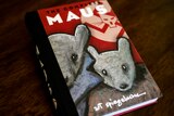 A drawing of two mice is seen on the cover of the graphic novel "Maus" by Art Spiegelman.