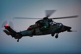 澳大利亚虎式直升机的飞行员今年早些时候遭到激光袭击。