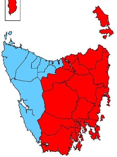Tasmania fire ban map