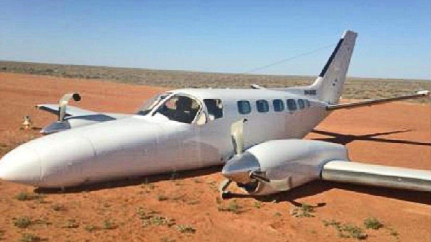 Cessna 441 crash landed
