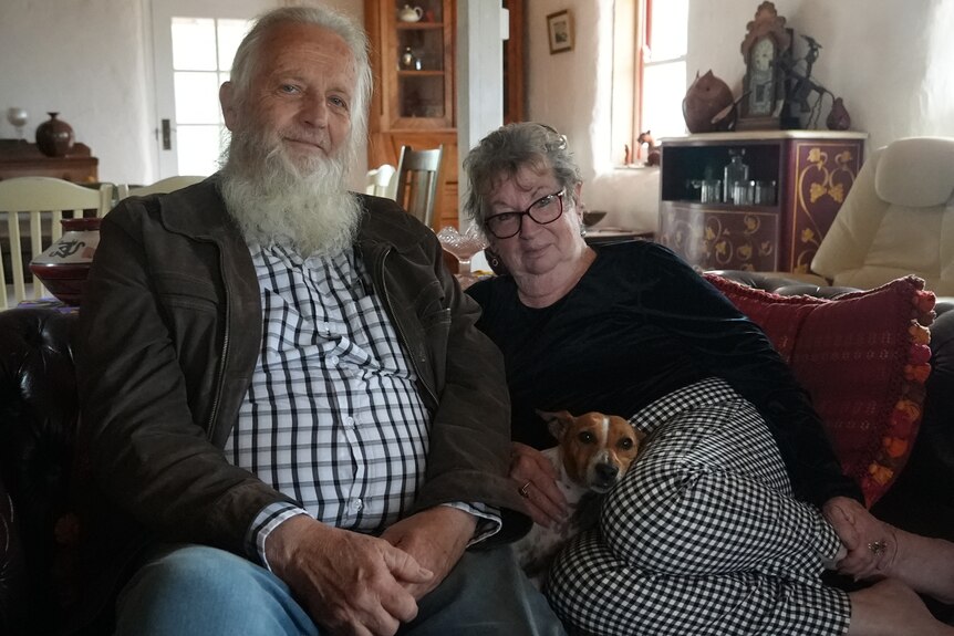 Paul and Sue Lehmann at home in Tasmania.