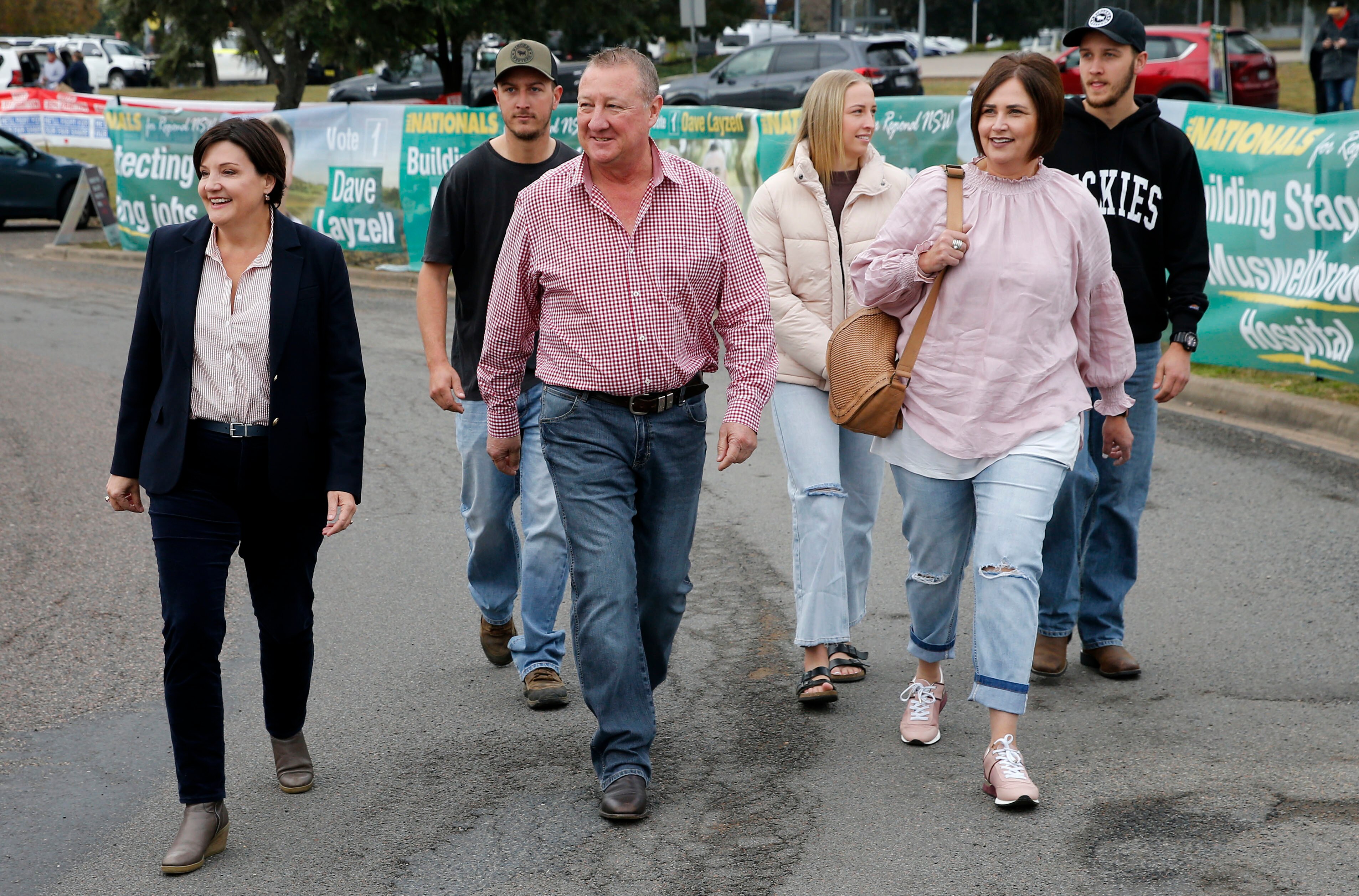 a group of people walking