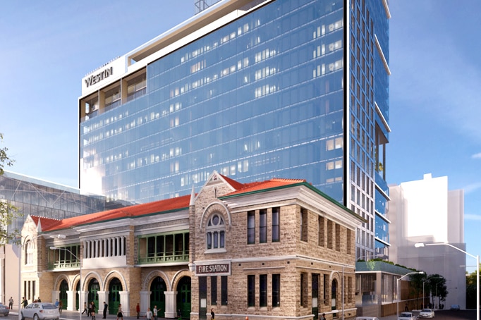 An artist's impression of the planned five star Westin Hotel