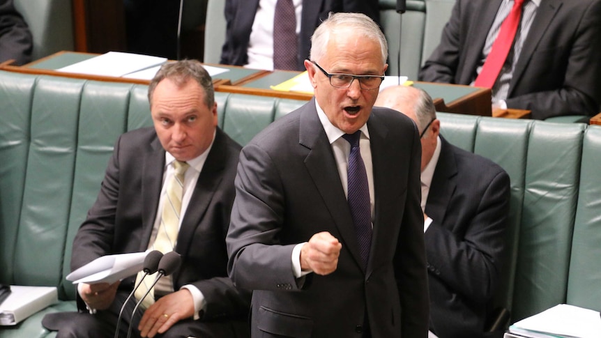 Malcolm Turnbull at Question Time on October 14, 2015