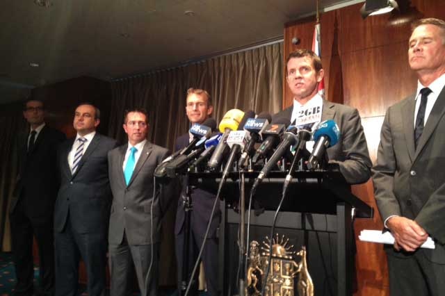 NSW Premier Mike Baird announces his new cabinet line-up