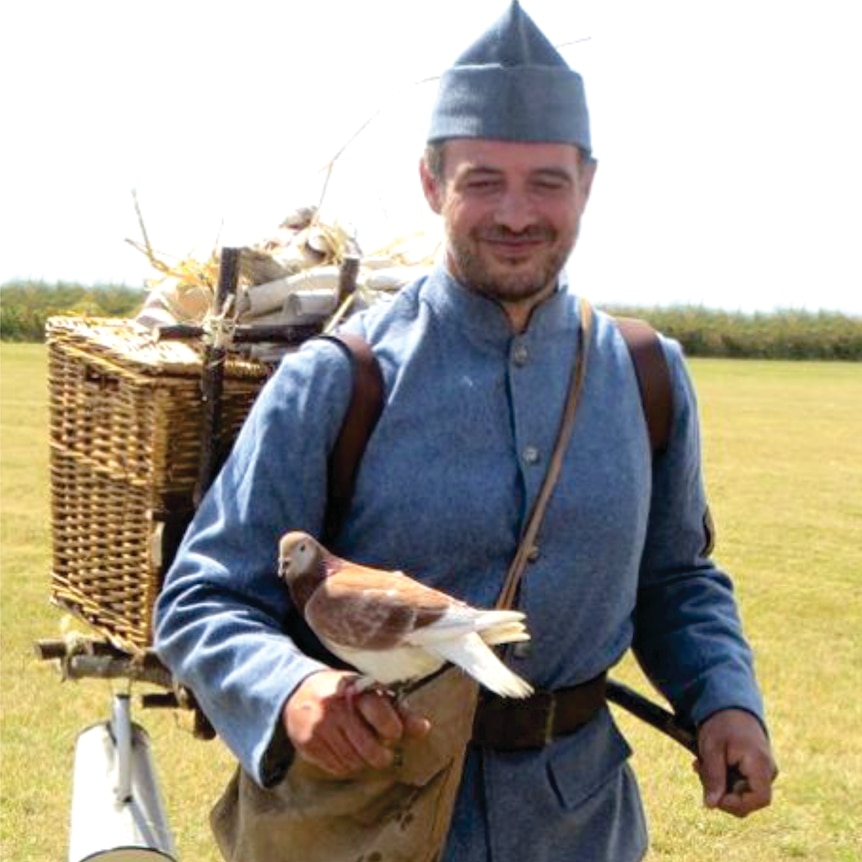 World War One French army pigeon handler.