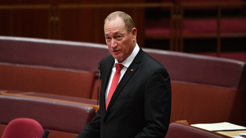 Katter's Australian Party Senator Fraser Anning makes his maiden speech.