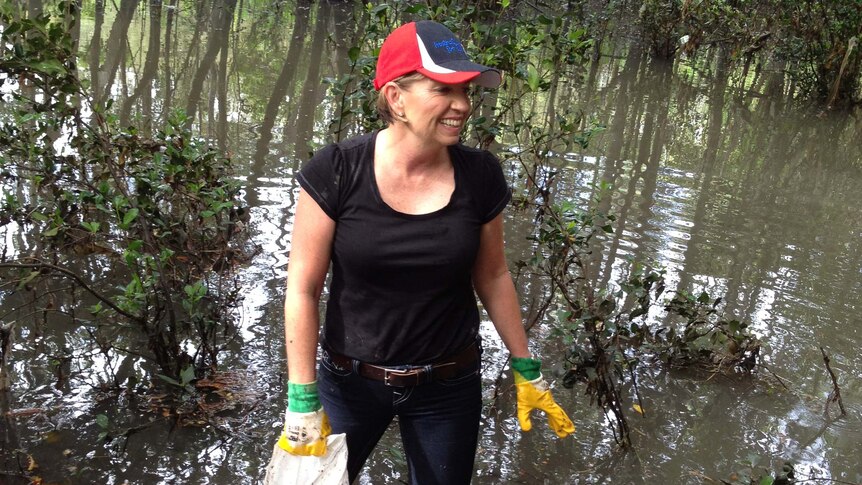 Anna Bligh cleans up