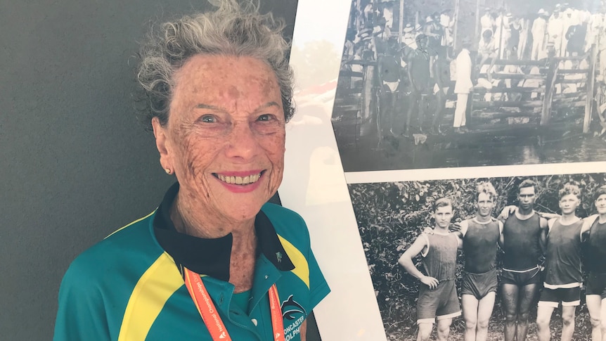 Dorothy Dickie at Parap Pool for Masters Swimming Nationals