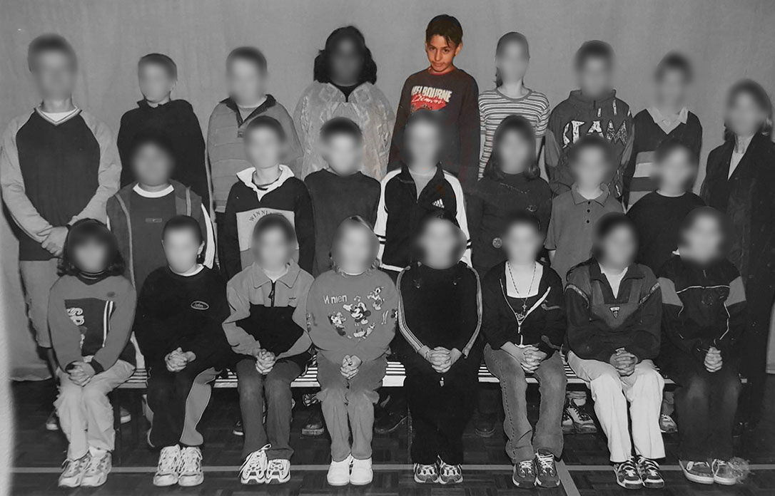 James Gargasoulas in a school class photo