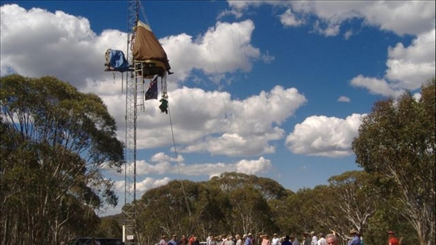 The "tower of hope" where Peter Spencer spent 52 days on a hunger strike