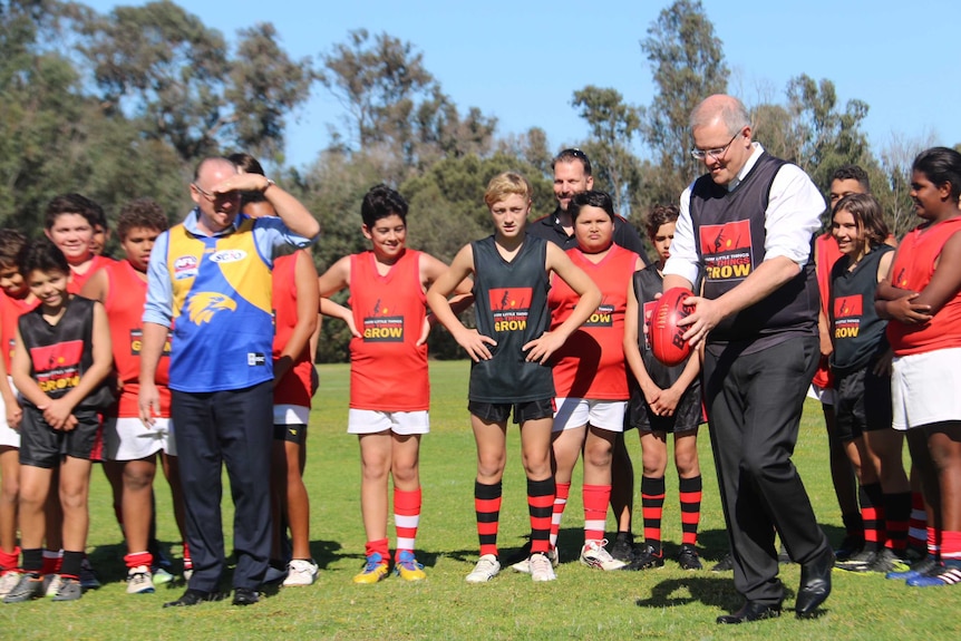 PM Scott Morrison's first visit to WA, Clontarf Aboriginal College.