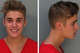 Justin Bieber's mug shot after US arrest