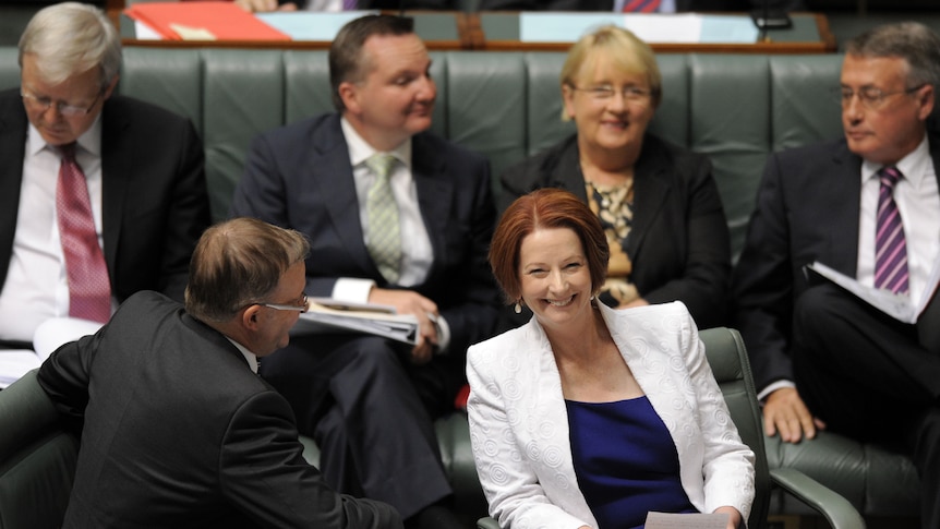 Prime Minister Julia Gillard during Question Time