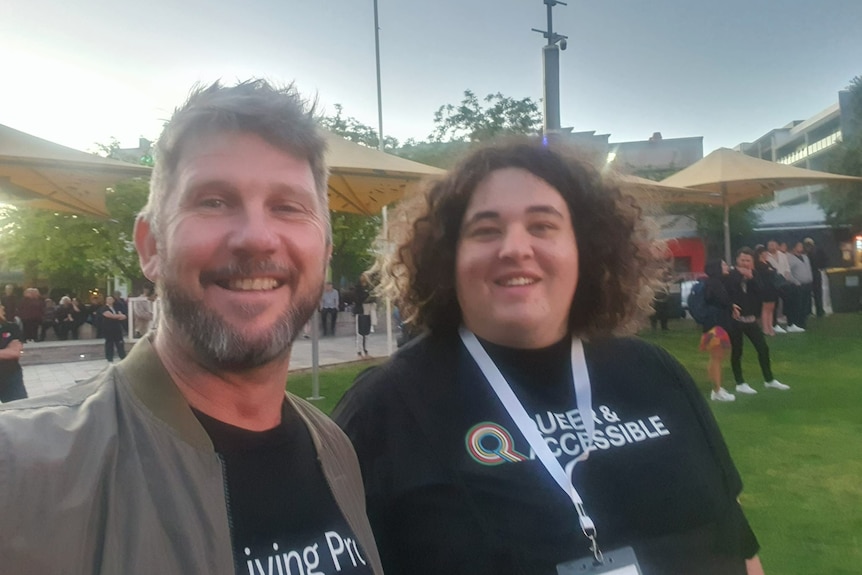 Jack and Michael Ip at an outdoor gathering.