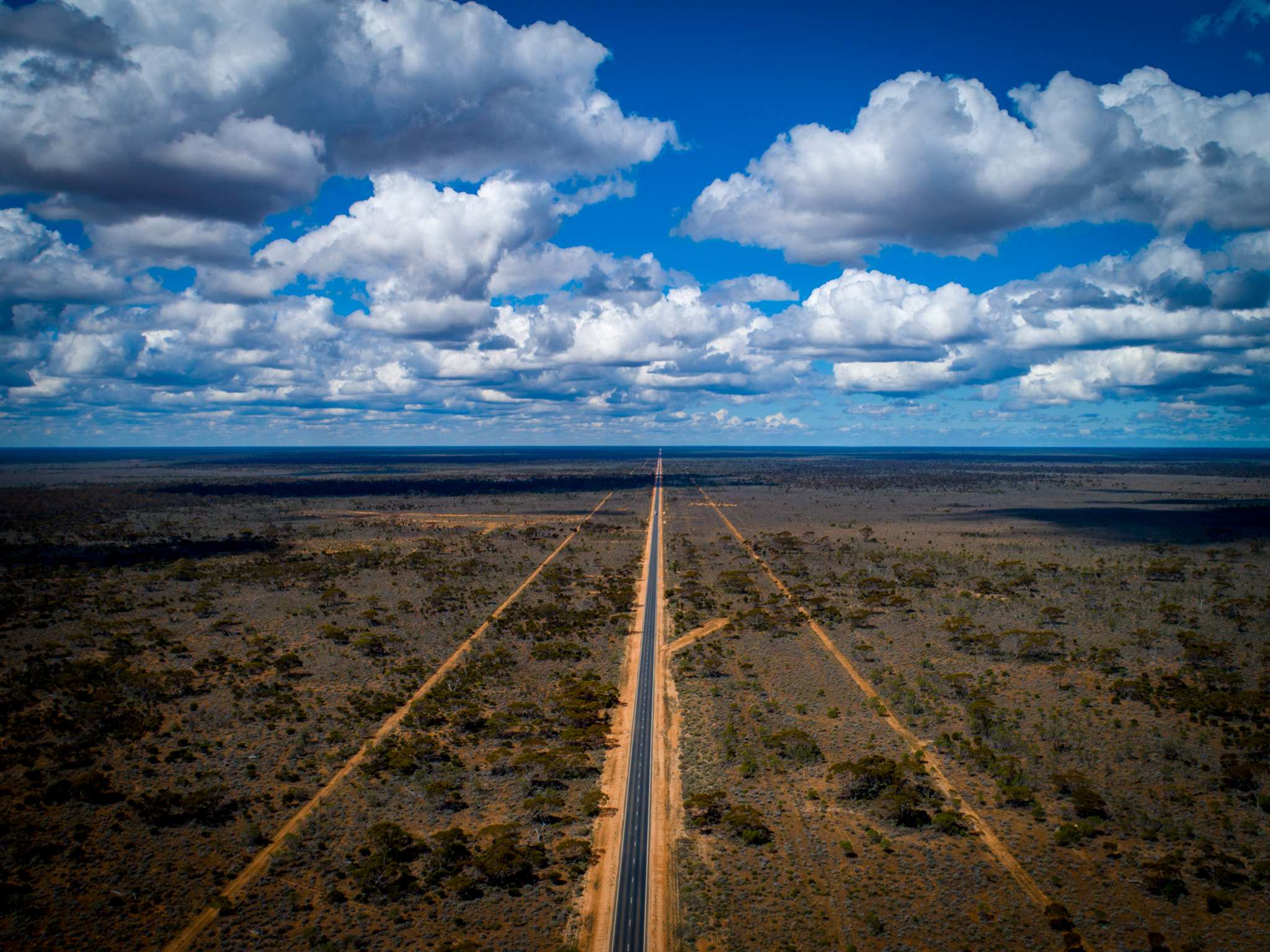 Remote highway in outback Australia