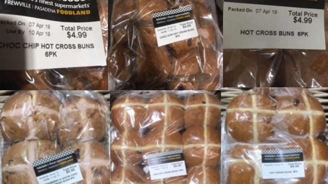 Hot cross bun products recalled from the Pasadena Foodland supermarket.