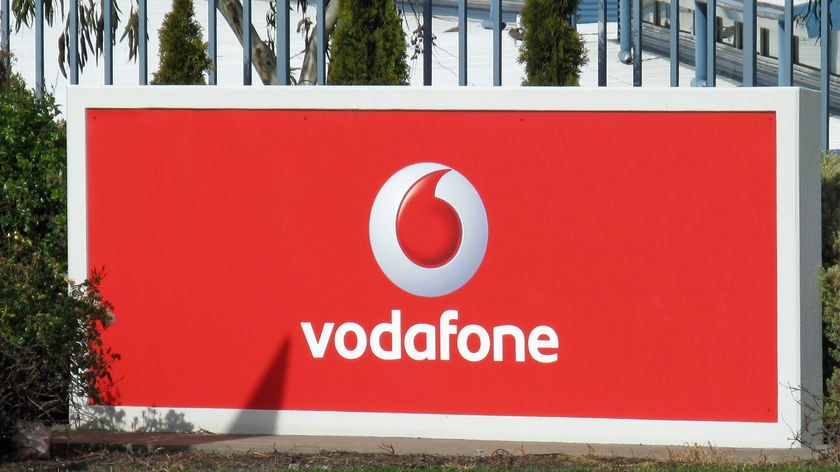 Vodafone call centre sign, Kingston