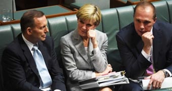 Tony Abbott, Julie Bishop and Peter Dutton
