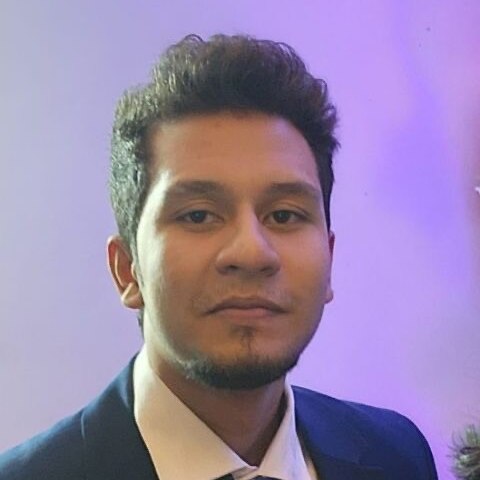 A profile image of Md Isfaqur Rahman wearing a white shirt, tie and jacket.