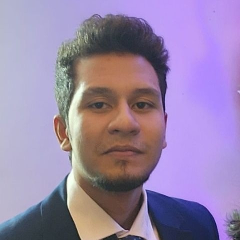 A profile image of Md Isfaqur Rahman wearing a white shirt, tie and jacket.