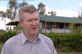 TV still of Federal Agriculture Minister Tony Burke