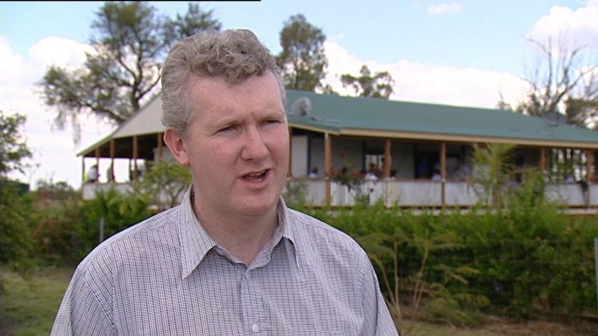 TV still of Federal Agriculture Minister Tony Burke