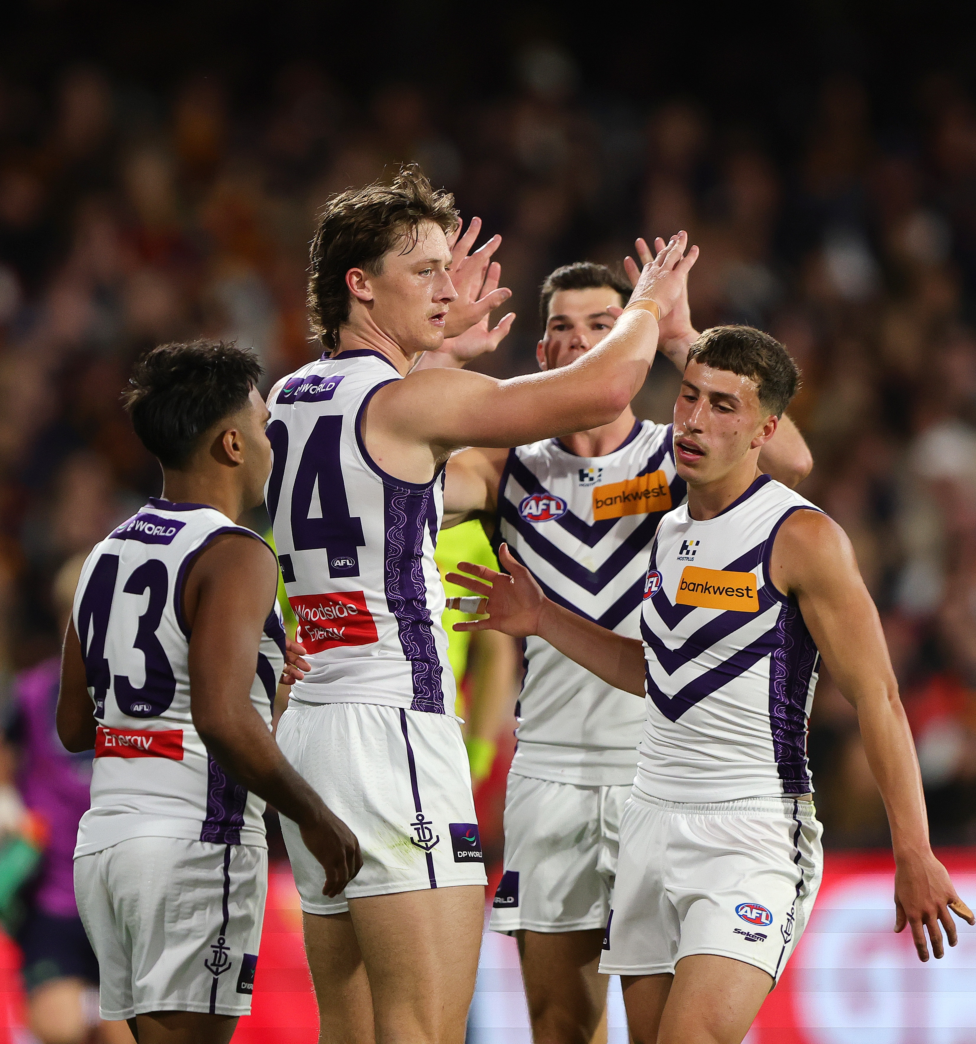 Crows vs Dockers action