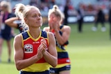 Erin Phillips walking off the field after an AFLW match