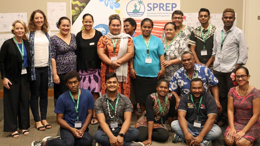 Journalists and trainers at the Pacific Climate Change Masterclass