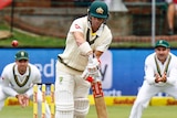 David Warner's half-century was a rare highlight for Australia on the opening day of the second Test.