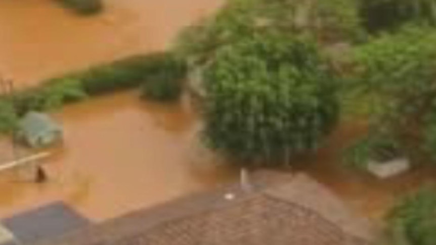 Floodwaters have inundated a homestead outside Carnarvon