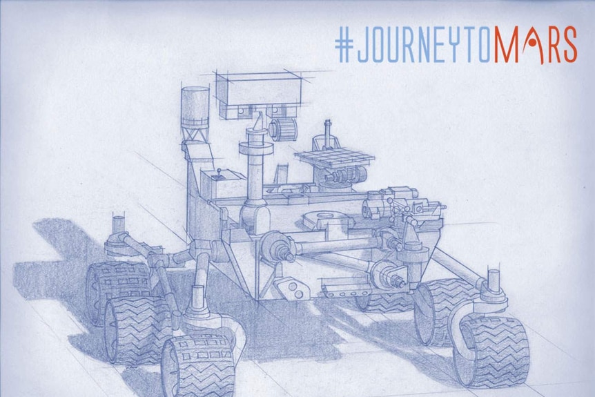 NASA's 2020 Mars rover artist sketch.